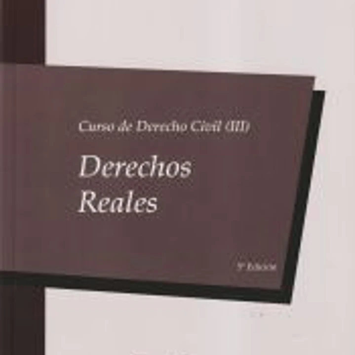 CURSO DE DERECHO CIVIL 3 DERECHOS REALES 2020 1