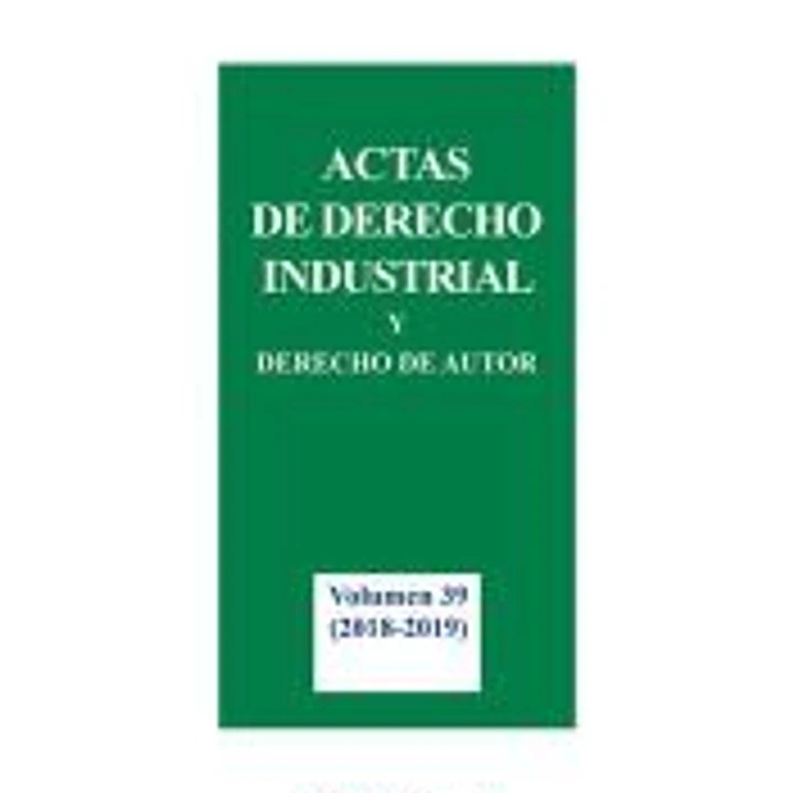 Actas de Derecho Industrial y Derecho de Autor 1