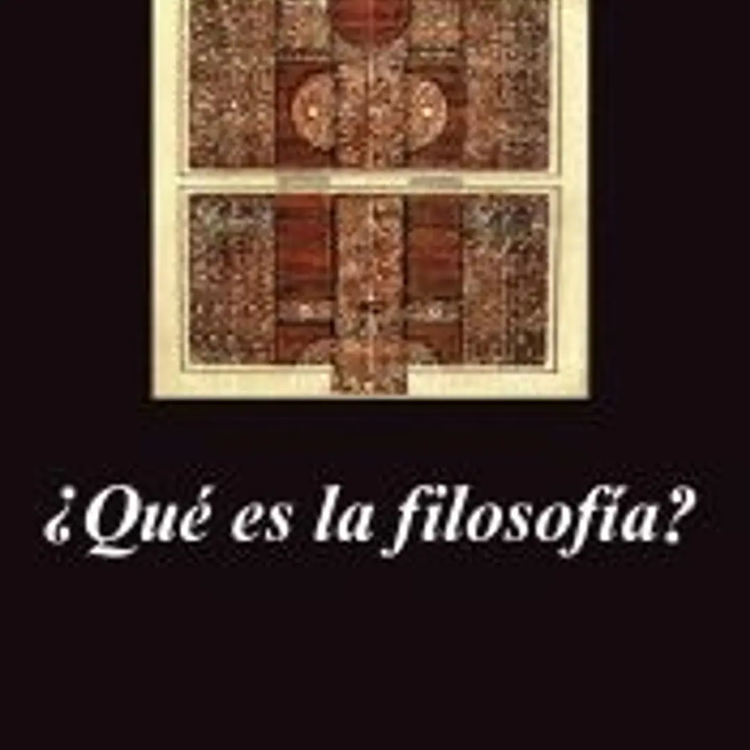 ¿Qué es la filosofía? 1