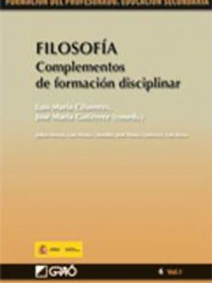 Filosofía. Complementos de formación disciplinar