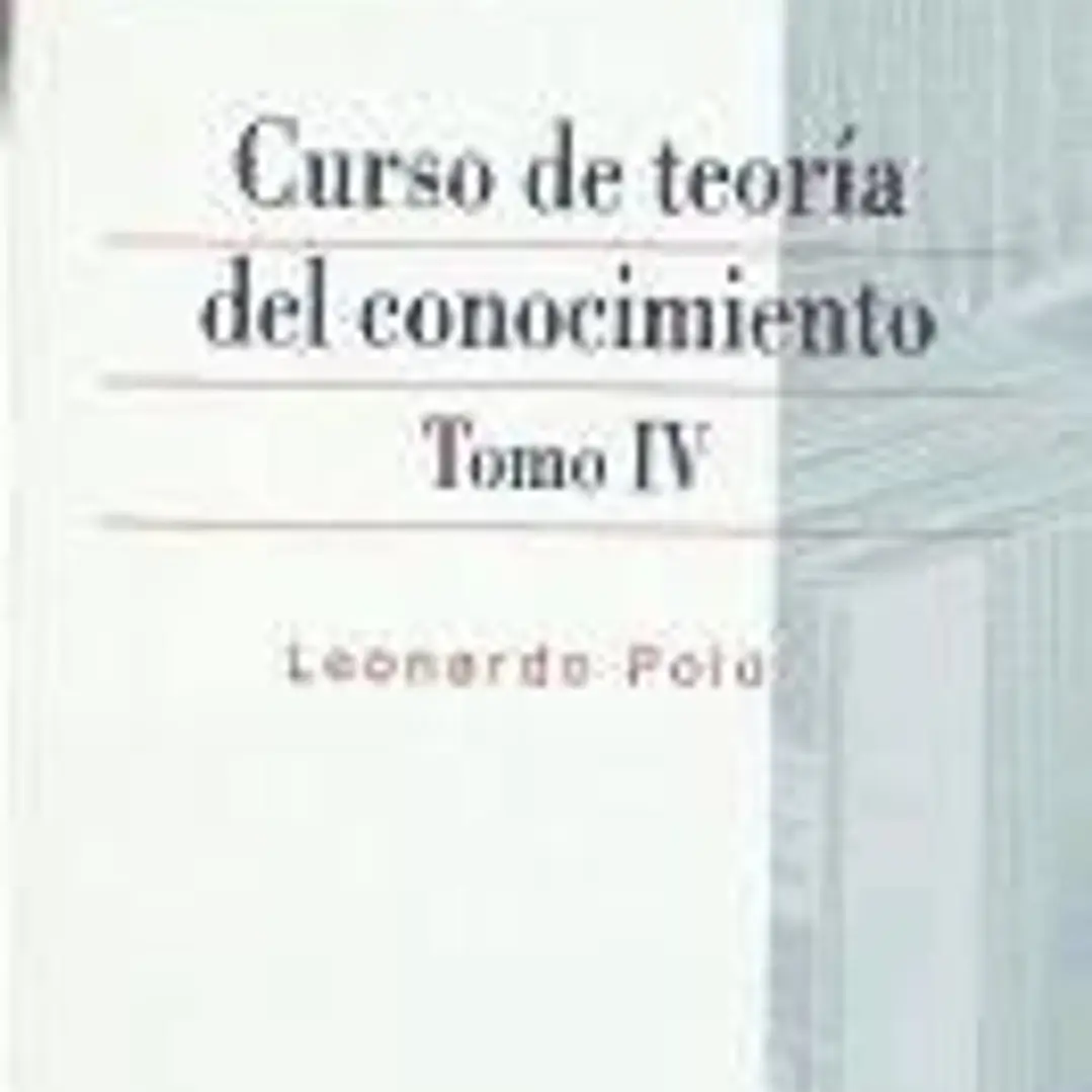 Curso de Teoría del Conocimiento IV 1