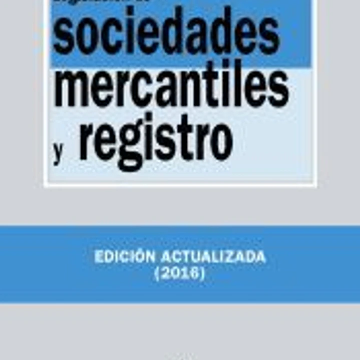 Legislación de sociedades mercantiles y registro 1