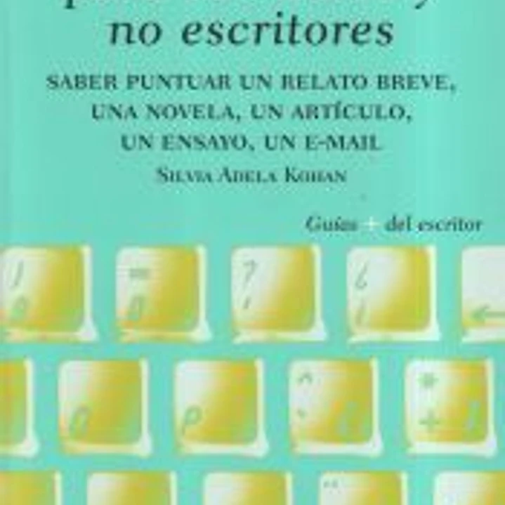 Puntuación para escritores y no escritores : saber puntuar un relato breve, una novela, un artículo, un ensayo, un e-mail 1