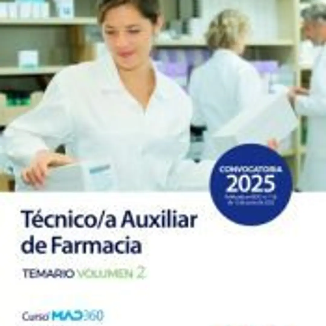 Técnico/a Auxiliar de Farmacia. Temario volumen 2. Servicio Canario de Salud 1