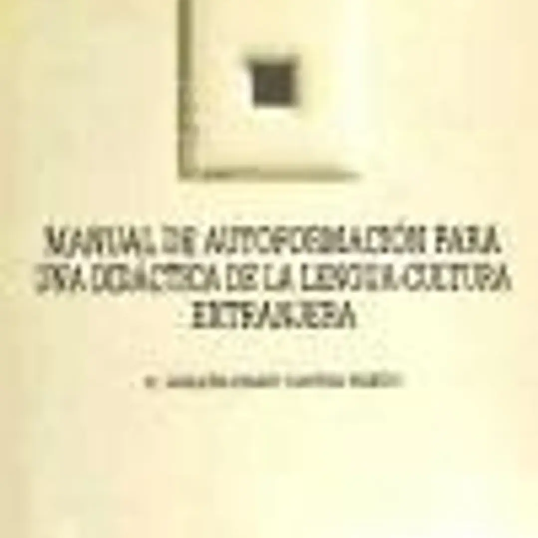 Manual de autoformación para una didáctica de la lengua-cultura extranjera 1