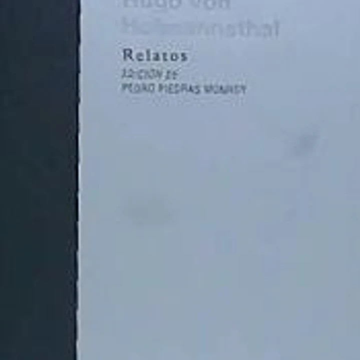 Relatos de Hofmannsthal 1