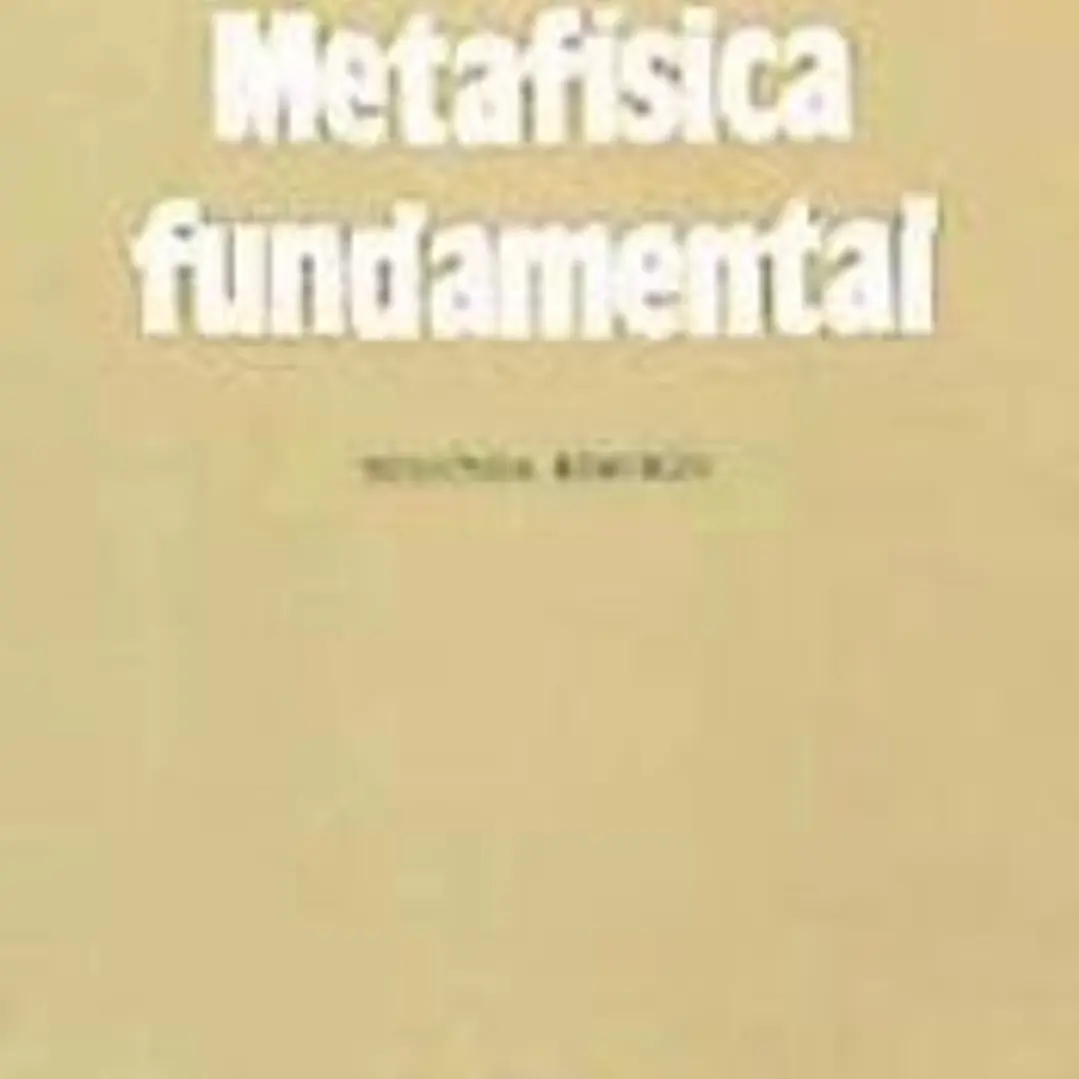 Metafísica fundamental 1