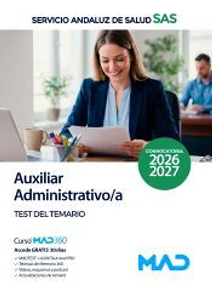Auxiliar Administrativo/a. Test del temario. Servicio Andaluz de Salud (SAS)