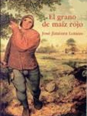 El grano de maíz rojo