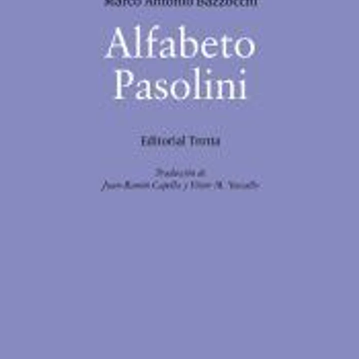 Alfabeto Pasolini 1
