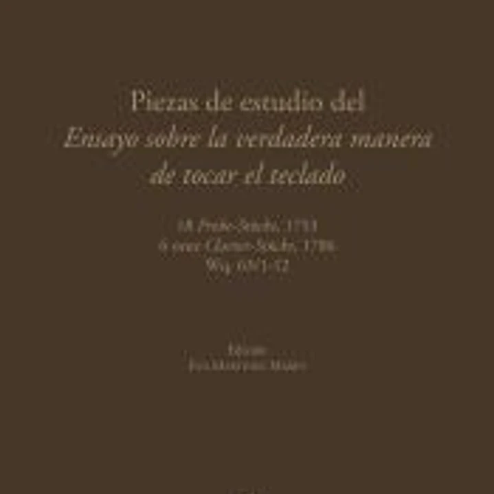 Piezas De Estudio Del Ensayo Sobre La Verdadera Manera De Tocar El Teclado 1