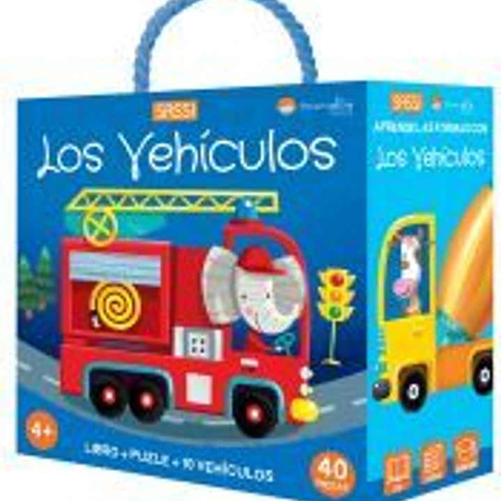 Los vehículos. Libro + puzle + 10 vehículos 1