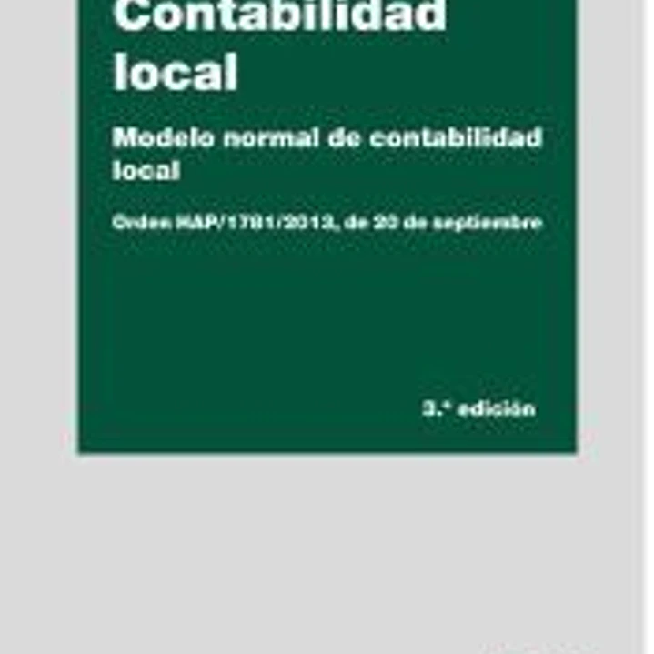 Contabilidad local. Modelo normal de contabilidad local 1