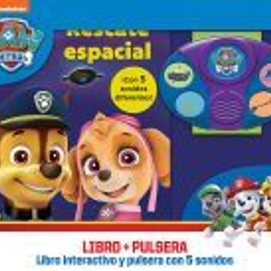 RESCATE ESPACIAL. LIBRO INTERACTIVO Y PULSERA CON SONIDOS PATRULLA CANINA WSBS 1