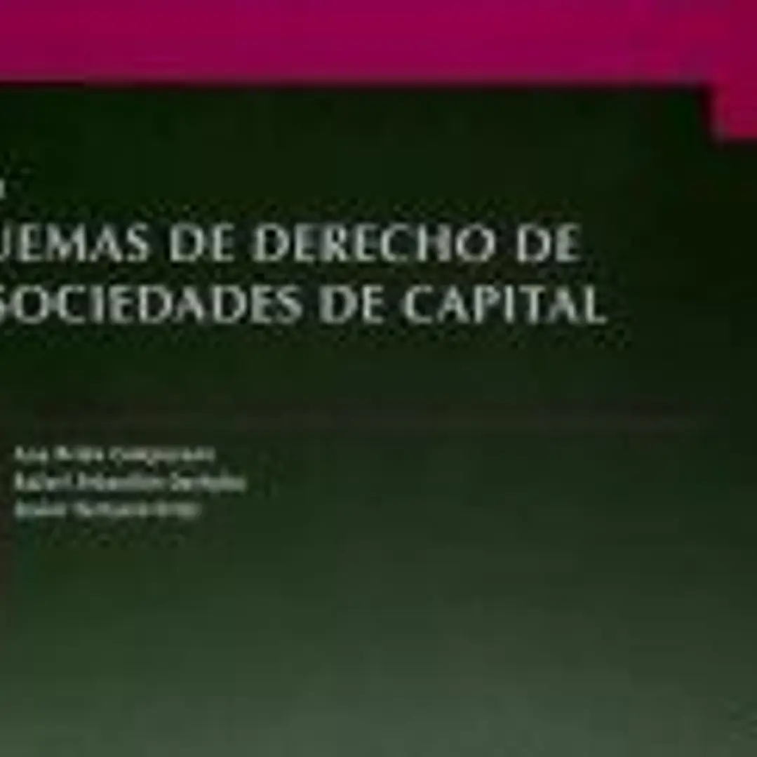 Esquemas de derecho de las sociedades de capital: Tomo XLI 1