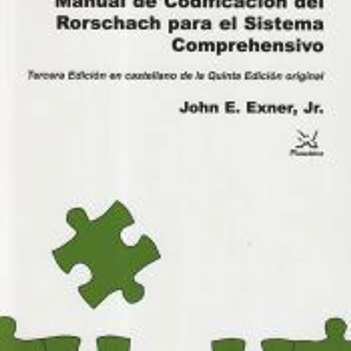 Manual de Codificación del Rorschach para el Sistema Comprehensivo 1