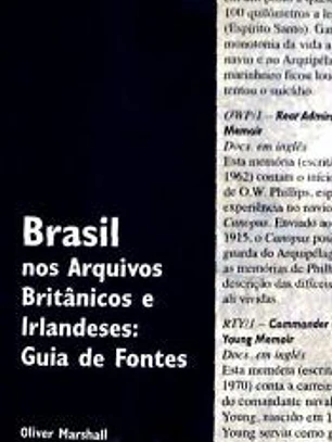Brasil nos Arquivos BritGnicos e Irlandeses: Guia de Fontes