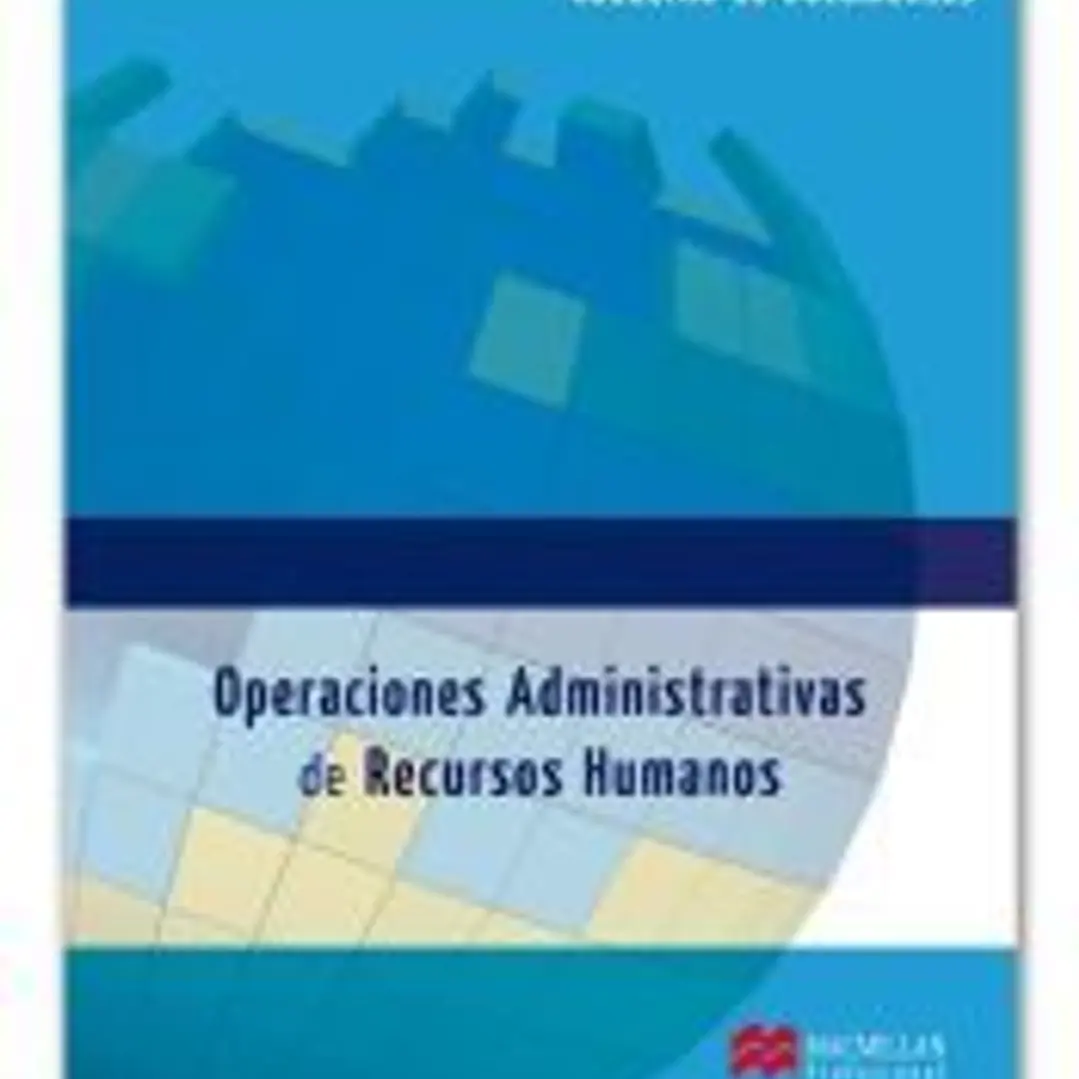 Operaciones Administrativas de Recursos Humanos cuaderno documentos 2011 1