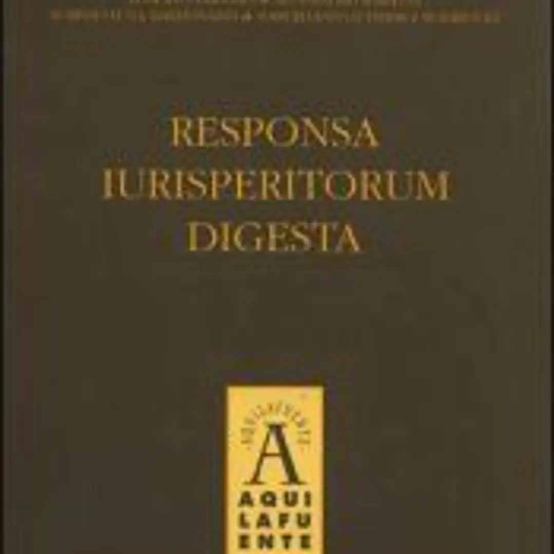 Responsa Iurisperitorum Digesta, vol. I 1