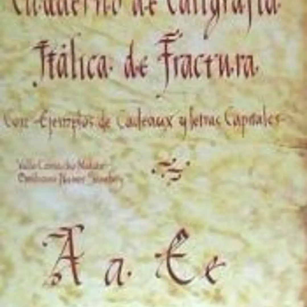 Cuaderno de caligrafía itálica de fractura 1