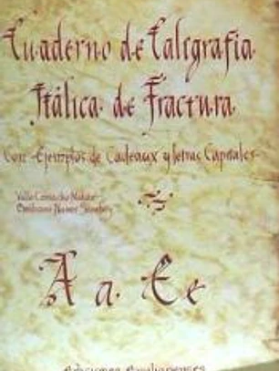 Cuaderno de caligrafía itálica de fractura