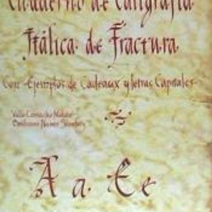 Cuaderno de caligrafía itálica de fractura 1