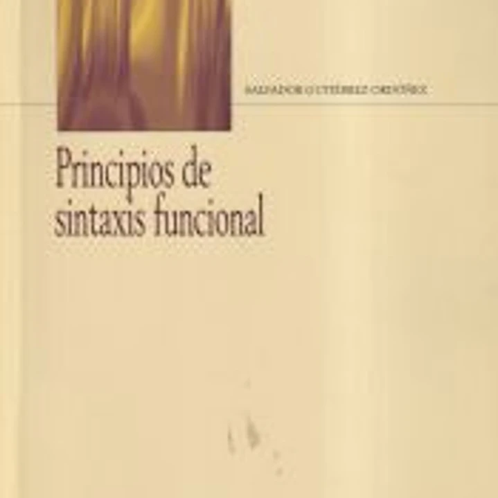 Principios de sintaxis funcional 1