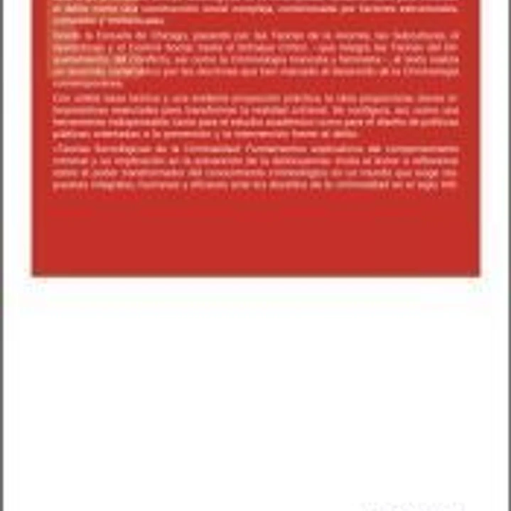 Teorías sociólogicas de la criminalidad 1