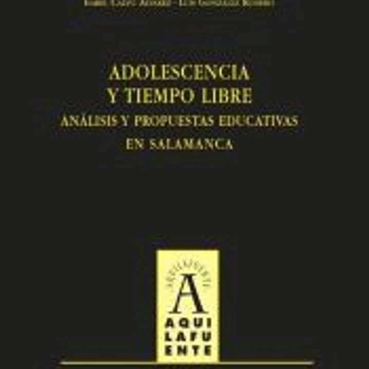 ADOLESCENCIA Y TIEMPO LIBRE:ANALISIS PROPUESTAS EDUCA.SALAM. 1