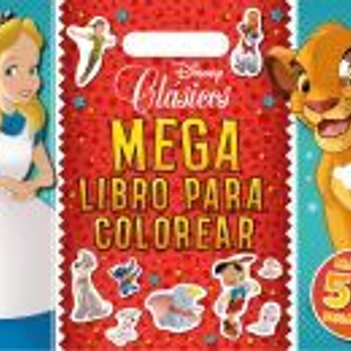 CLÁSICOS DISNEY. MEGALIBRO PARA COLOREAR CON PEGATINAS 1