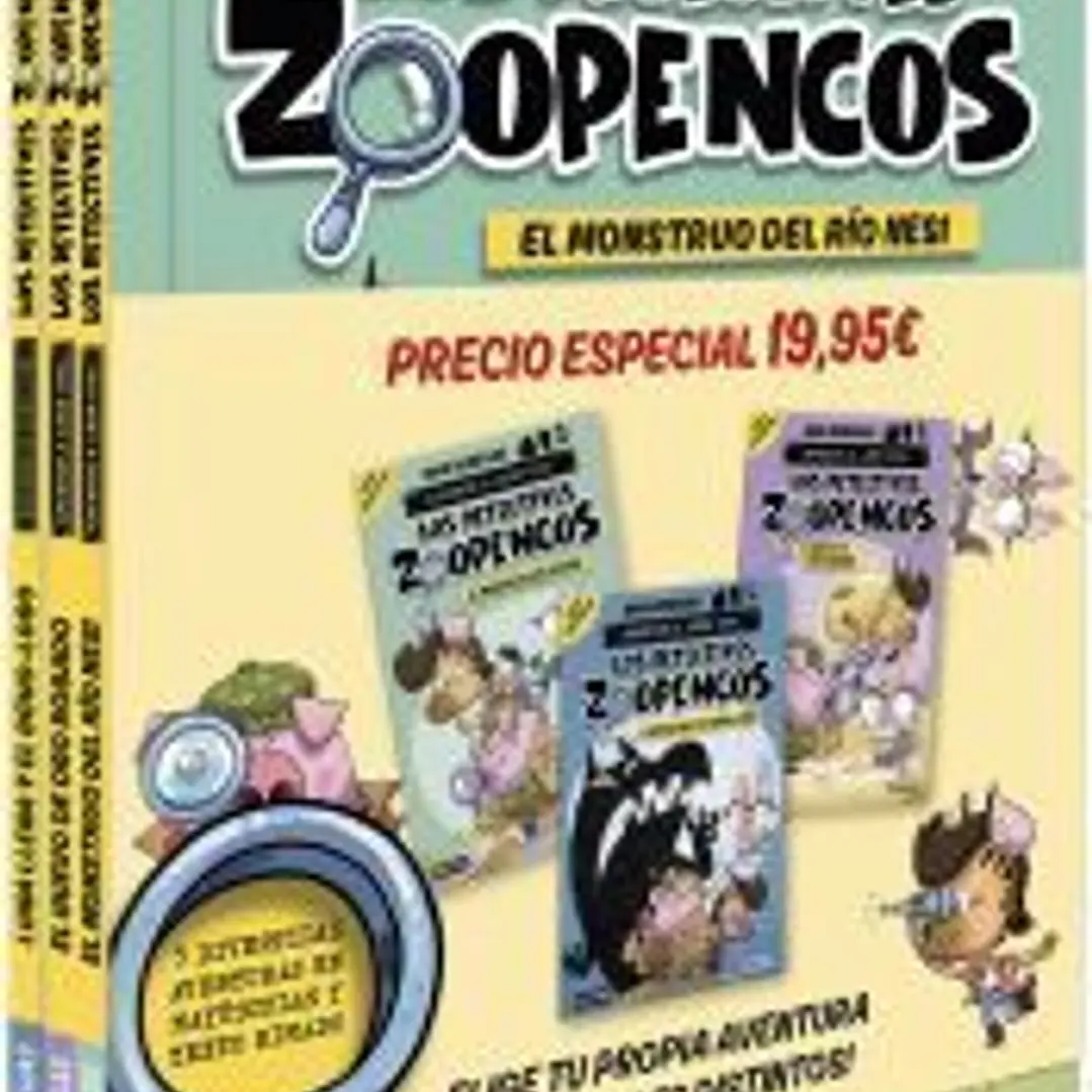 Pack simple Aprender a leer con... ¡Los Detectives Zoopencos! 1, 2 y 3: En letra 1