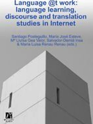 Language @t work: language learning, discourse and translation studies in Internet