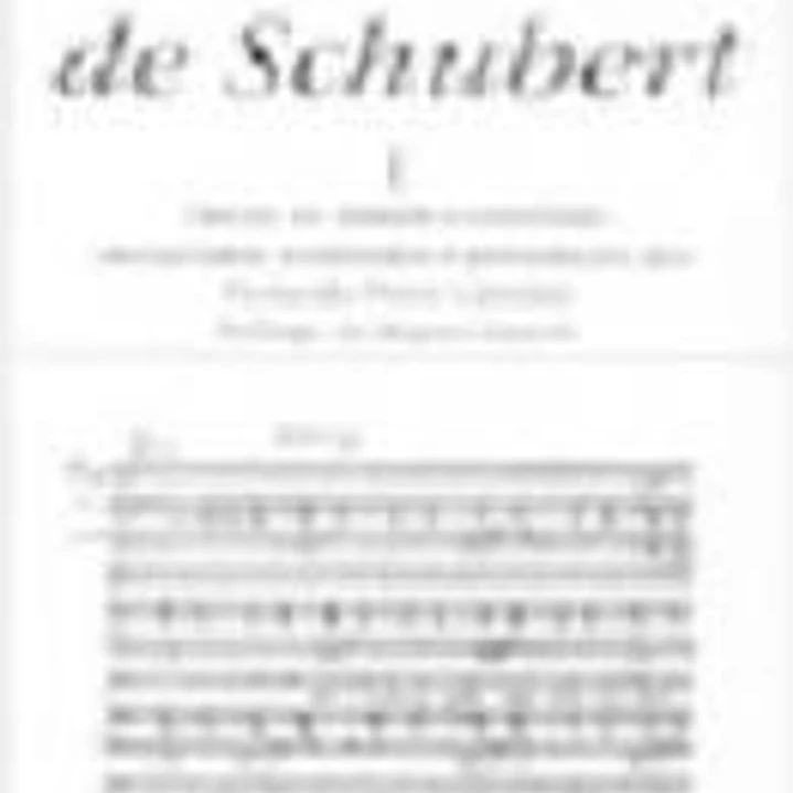 Los Lieder de Schubert I 1