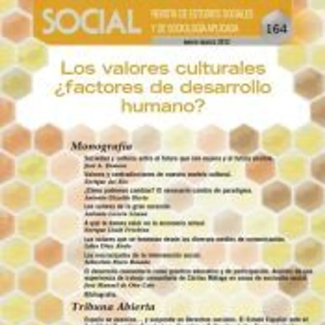 Los valores culturales ¿factores de desarrollo humano? 1