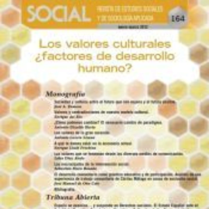 Los valores culturales ¿factores de desarrollo humano? 1