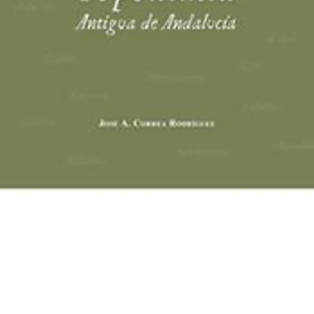 Toponimia antigua de Andalucía 1