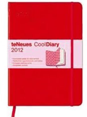Agenda 2012. CoolDiary Red/Argyle Rose. Grande. (Por Semanas).