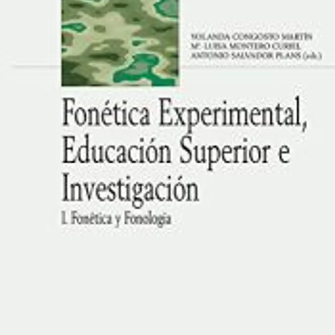 Fonética experimental, Educación Superior e investigación 1