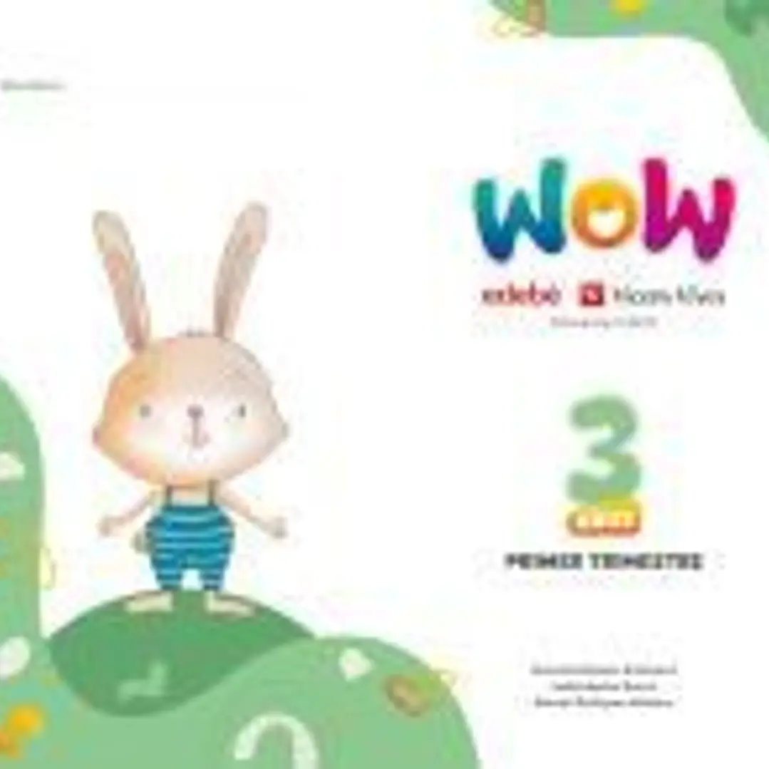 Proyecto WOW 3 años carpeta 1 trimestre 1