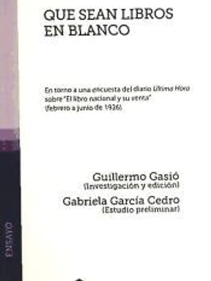 Que sean libros en blanco