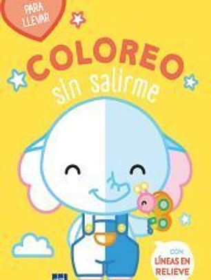 Coloreo sin salirme-Para llevar. Elefante
