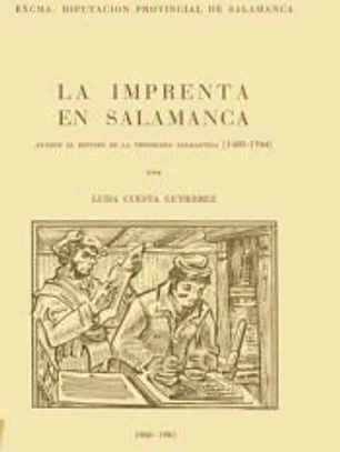 IMPRENTA SALAMANCA.AVANCE EST.TIPOGRAFIA SALMANT.(1480-1944)