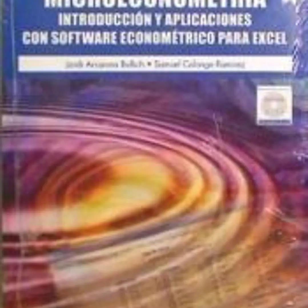 MICROECONOMETRIA INTRODUCCION APLICACIONES SOFTWARE ECONOME 1