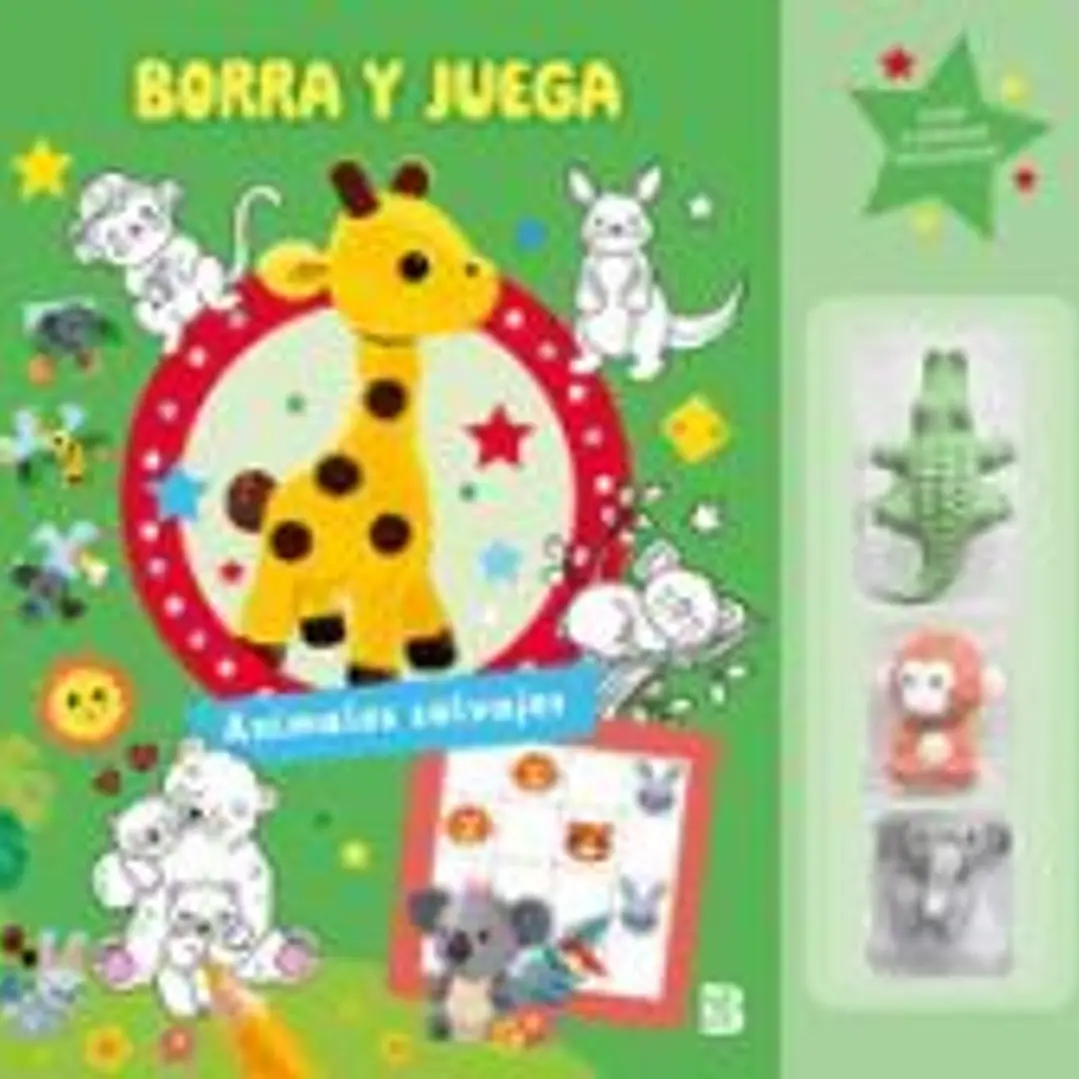 BORRA Y JUEGA - ANIMALES SALVAJES 1
