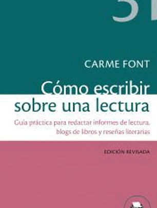 Cómo escribir sobre una lectura