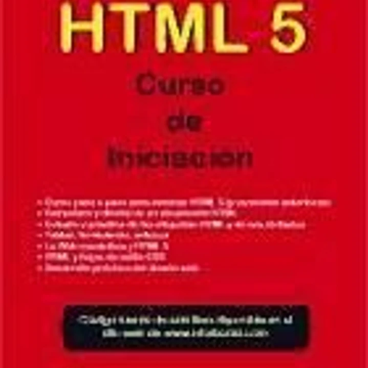 HTML 5 Curso de Iniciación 1