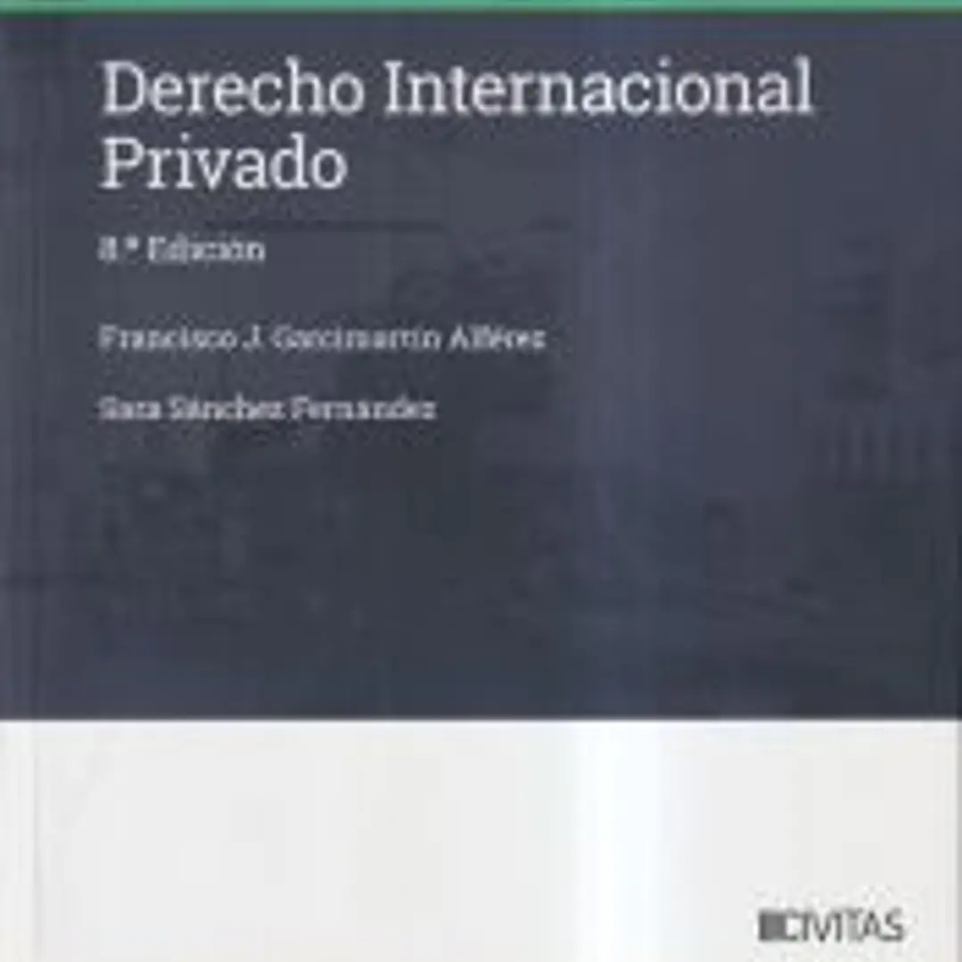 Derecho Internacional Privado 1