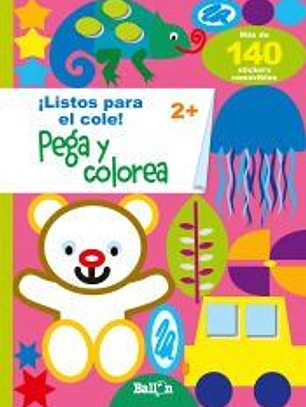 Pega y colorea 2+