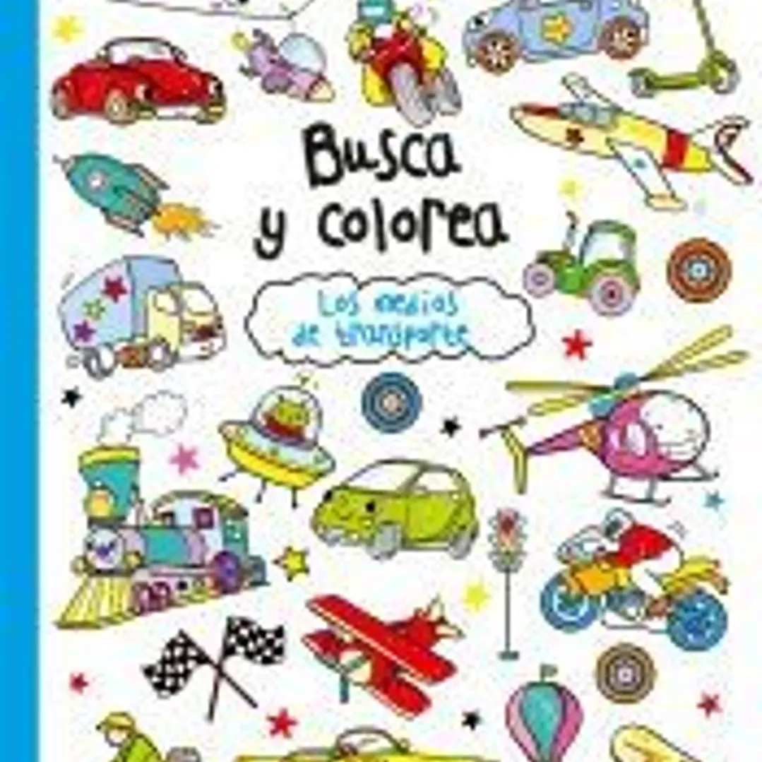 Busca y colorea - Los medios de transporte 1