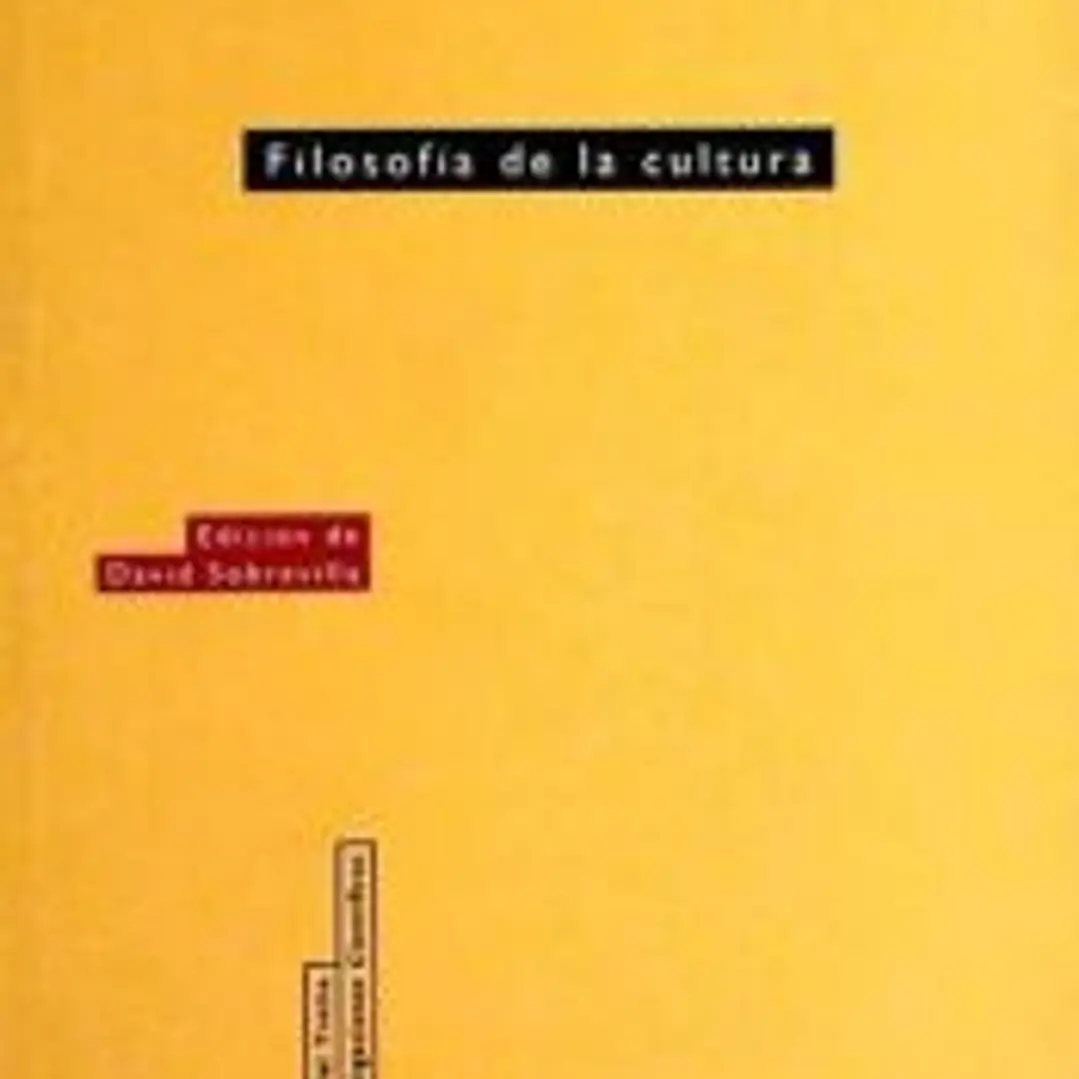 Filosofía de la cultura 1